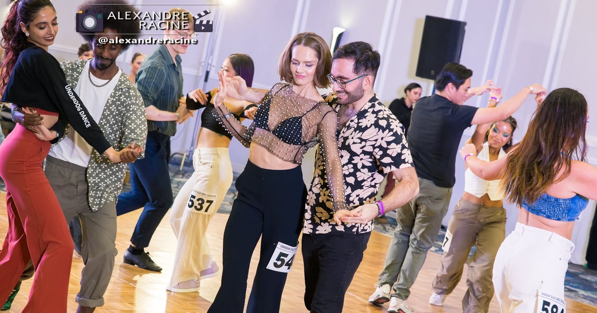 Jack n Jill Bachata competitors dancing